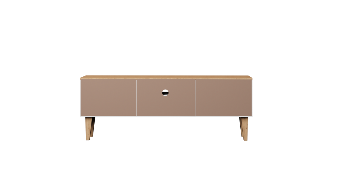 LOWBOARD Denver Weiß 120/47,2/35 cm - Weiß, Holzwerkstoff (120/47/35cm) - RAUMHIRSCH FURNITURE