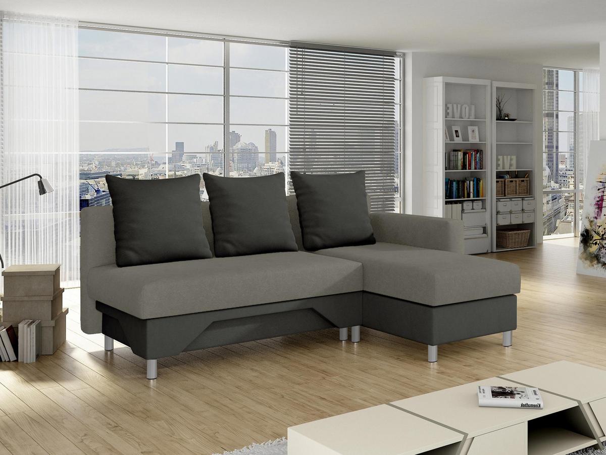 ECKSOFA Tom, Seite: Rechts - Grau, Holz/Kunststoff (215/133cm) - MIRJAN24