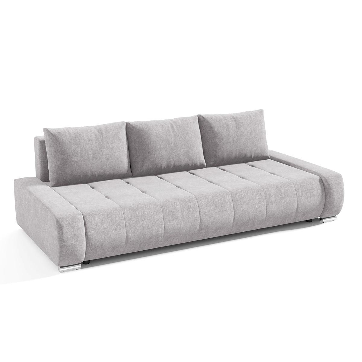 SCHLAFSOFA Jonas 3 Sitzplätze Hellgrau - Hellgrau, Holzwerkstoff (240/85/110cm) - Petits-meubles