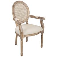 STUHL aus Holz, beige, 55x46x96cm - Grau, Holz (55/96/46cm) - Wanderlust