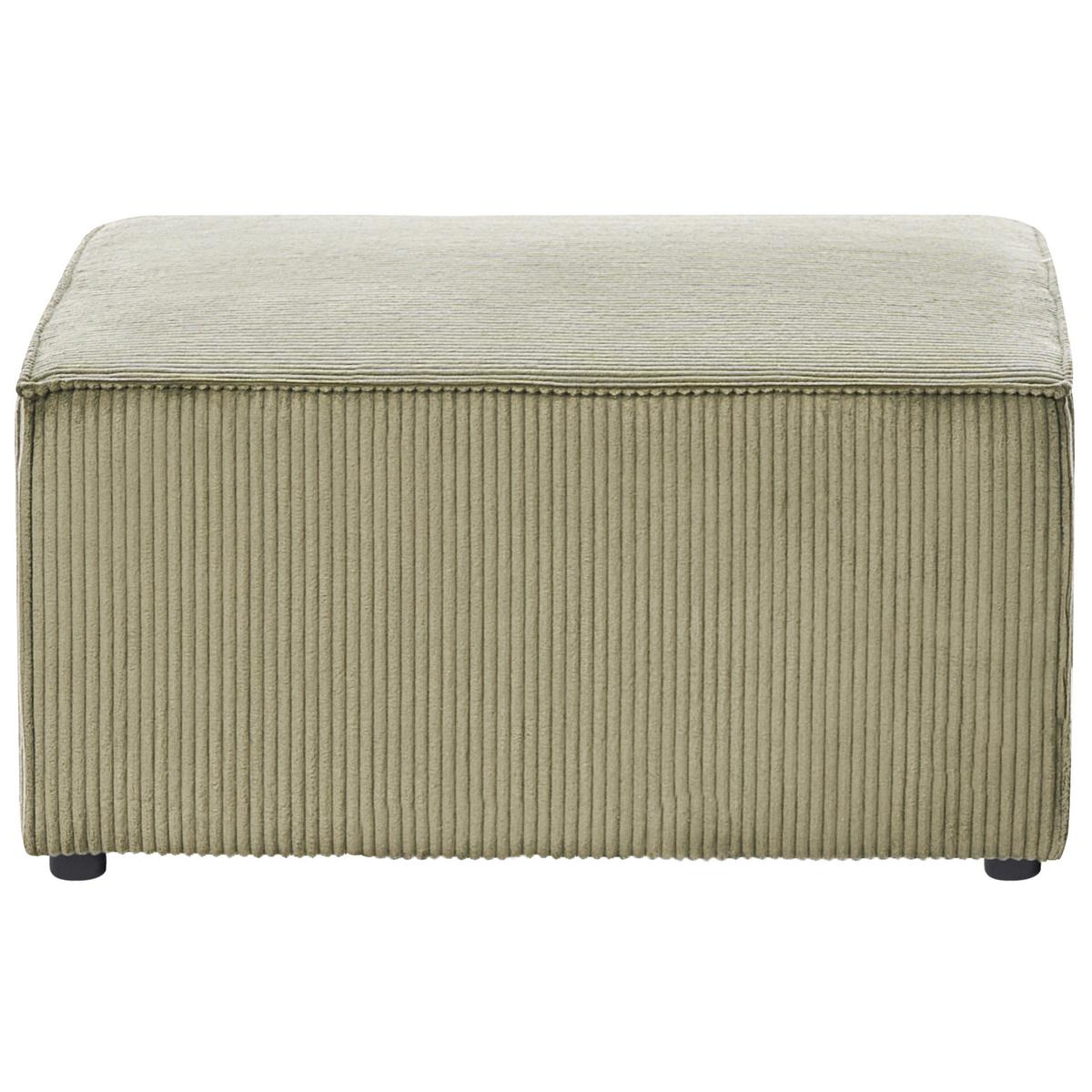 OTTOMANE Lemvig 83/83/41 cm - Grün, Textil (83/41/83cm) - Beliani
