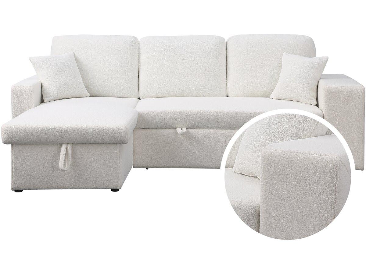 ECKSOFA axel weiss - Weiß, Textil (146/233cm) - Habitat Garten