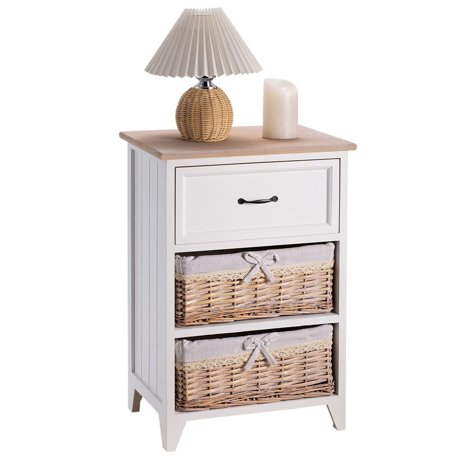 NACHTTISCH PROVENCE - Braun, Holz (42/63/31cm) - CARO-Möbel