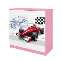 KOMMODE Babydreams Formel 1 81/81/41 - Rosa, Holzwerkstoff (81/81/41cm) - RAUMHIRSCH FURNITURE
