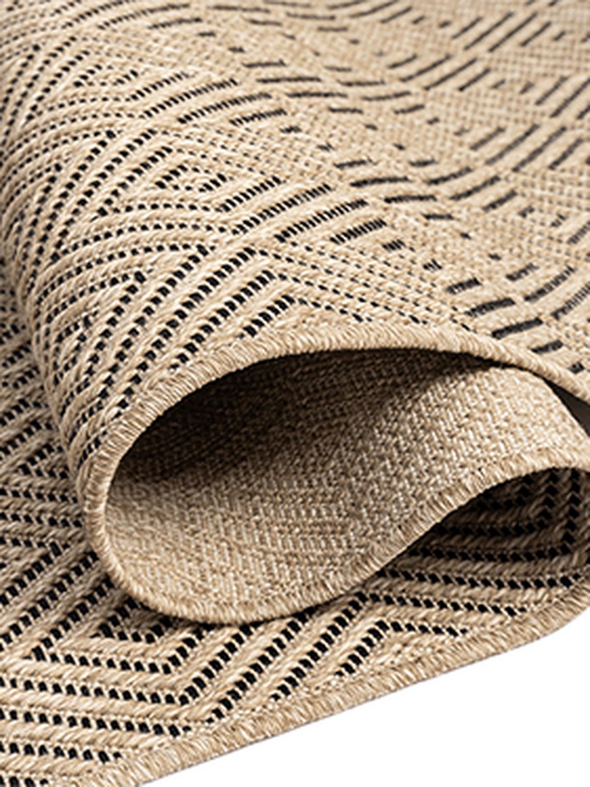 FLACHWEBTEPPICH Karo CORDEV Polypropylen Natur 120 x 170 cm - Beige, Textil (120/170cm) - KADIMA DESIGN