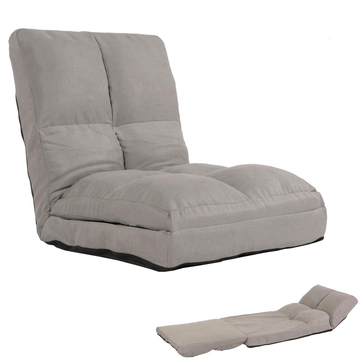BODENSESSEL Hellgrau - Hellgrau, Textil (54/58/63cm) - MCW
