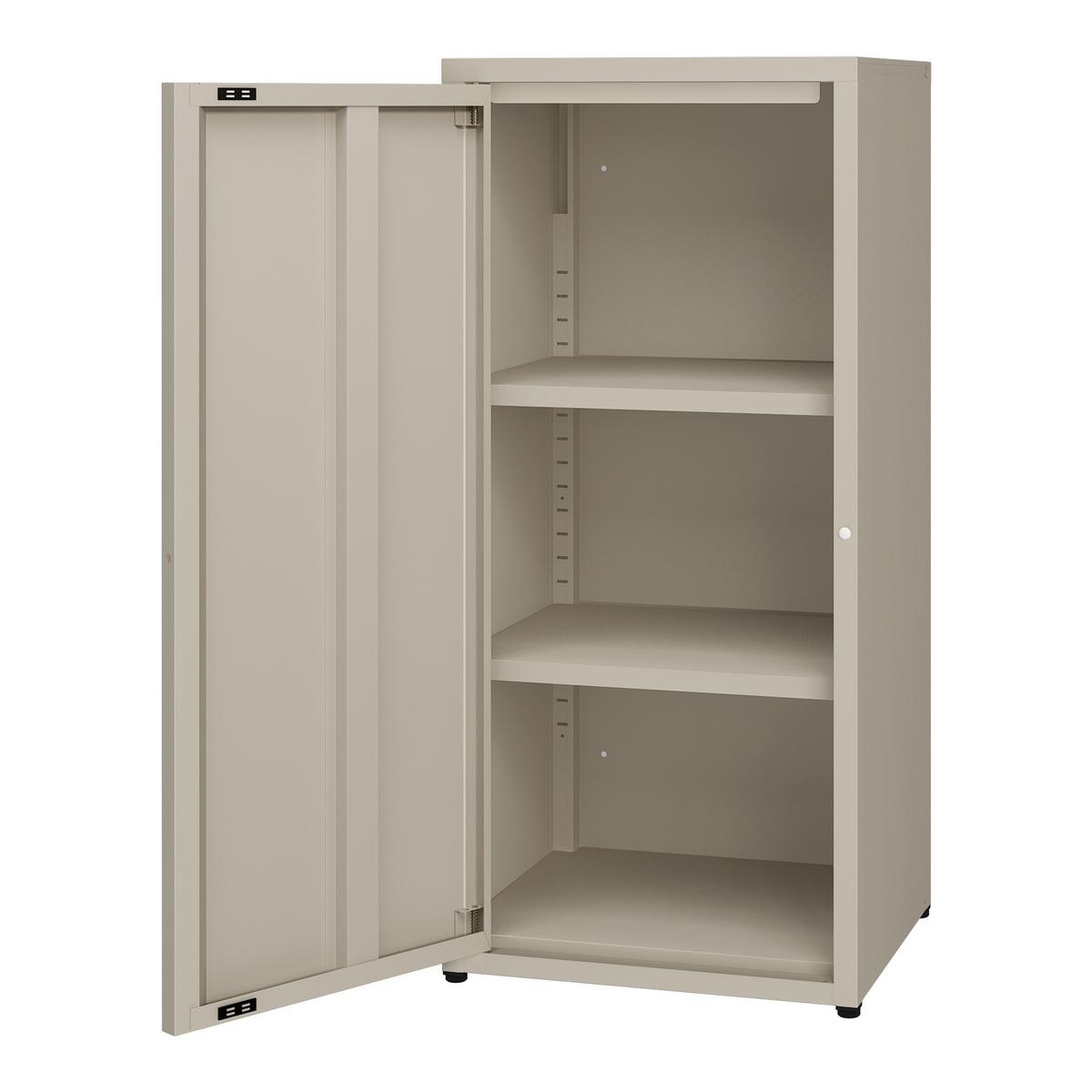 AKTENSCHRANK Burlöv - Hellbraun, Metall (40/88/35cm) - [en.casa]