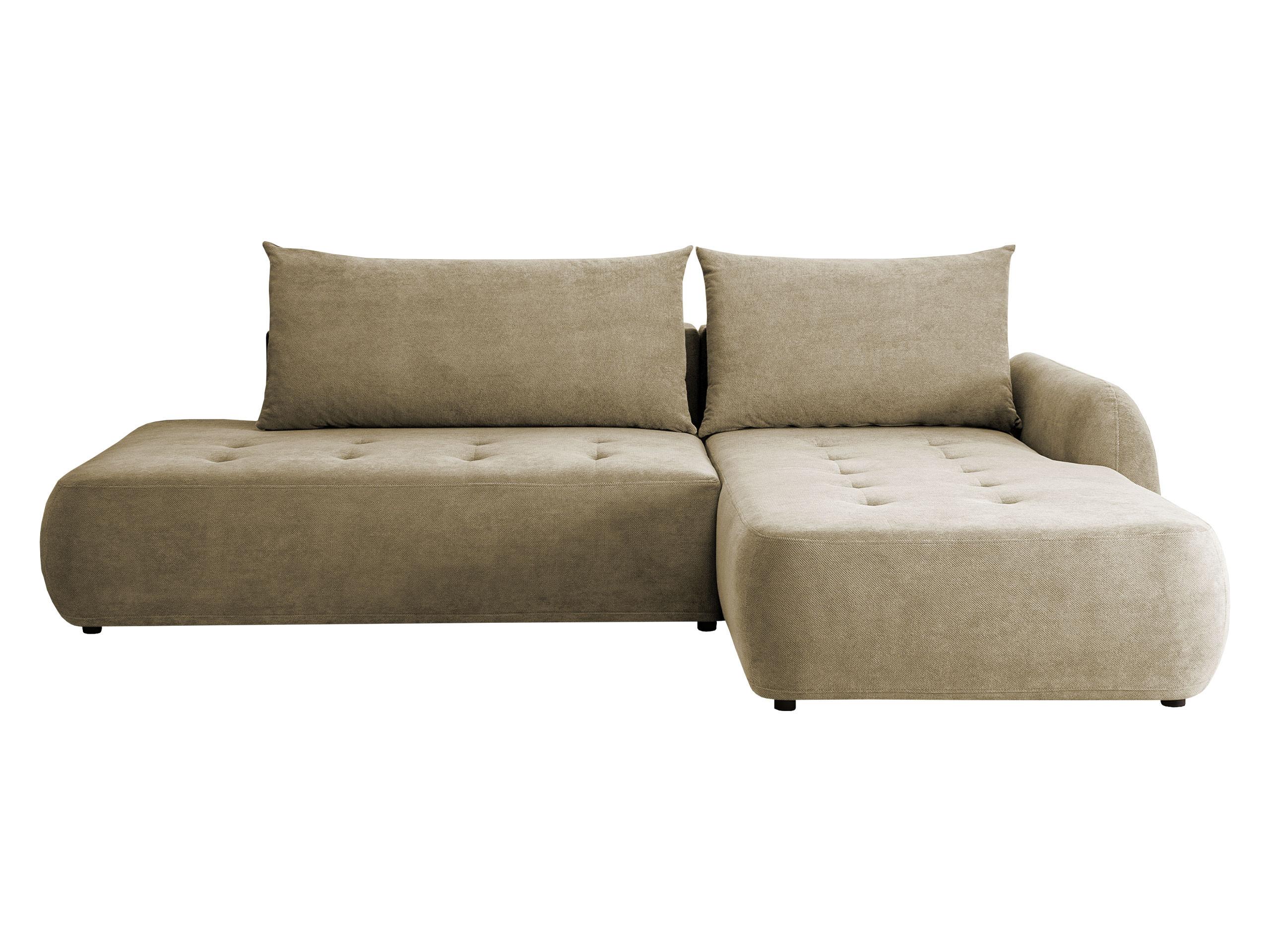 ECKSCHLAFSOFA Bueno I, Seite: Rechts - Beige/Schwarz, Holz/Textil (300/185cm) - MIRJAN24
