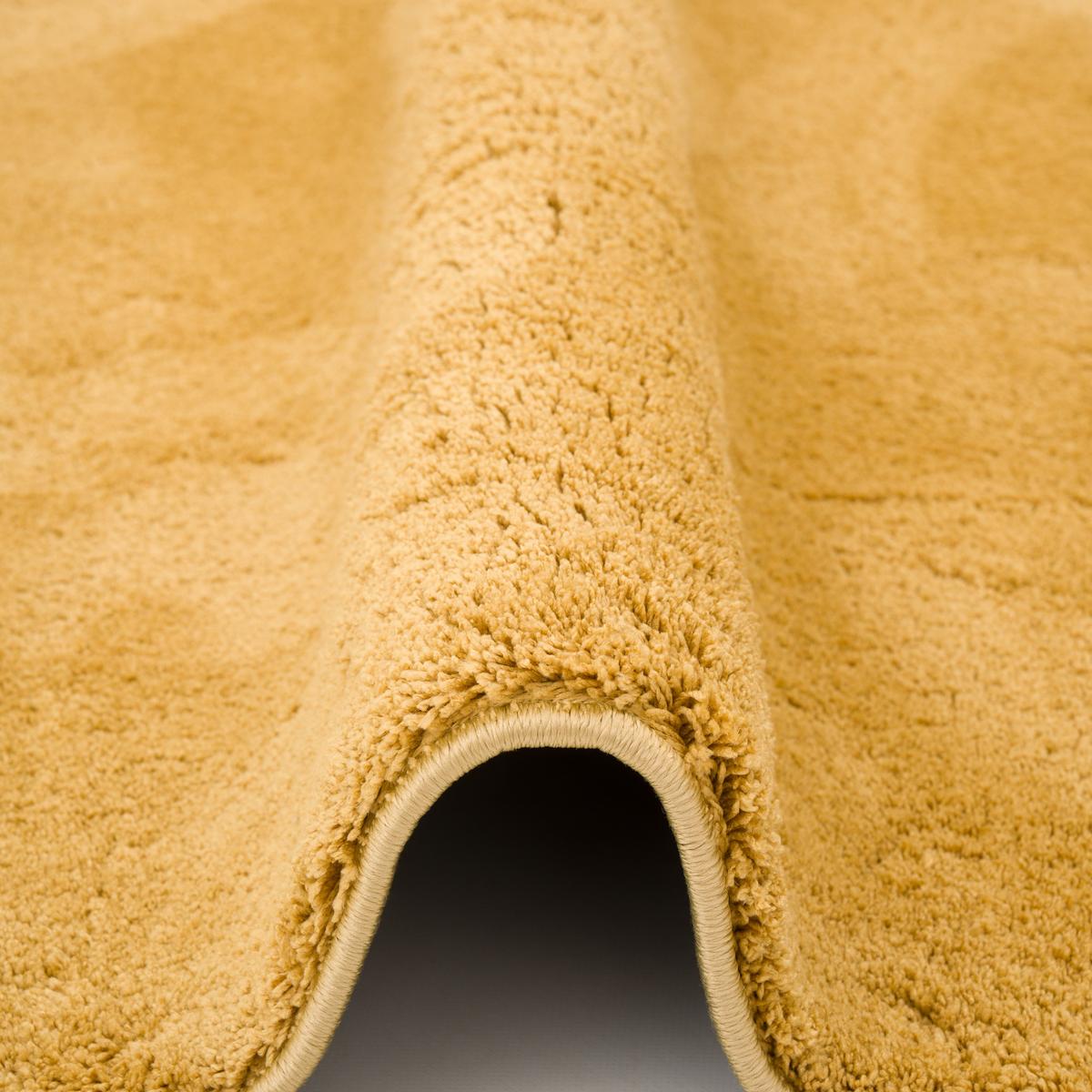 HOCHFLOR LANGFLOR SUPER SOFT TEPPICH SILKY - Currygelb, Textil (140/200cm) - Pergamon