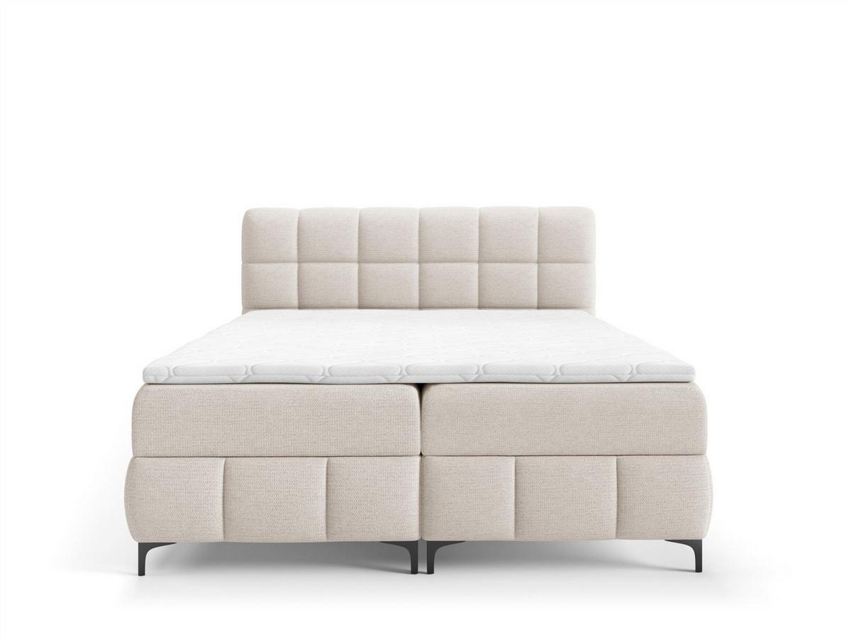 BOXBETT Sophie In Aragon - Weiß, Holzwerkstoff/Textil (160/200cm) - Fun Möbel
