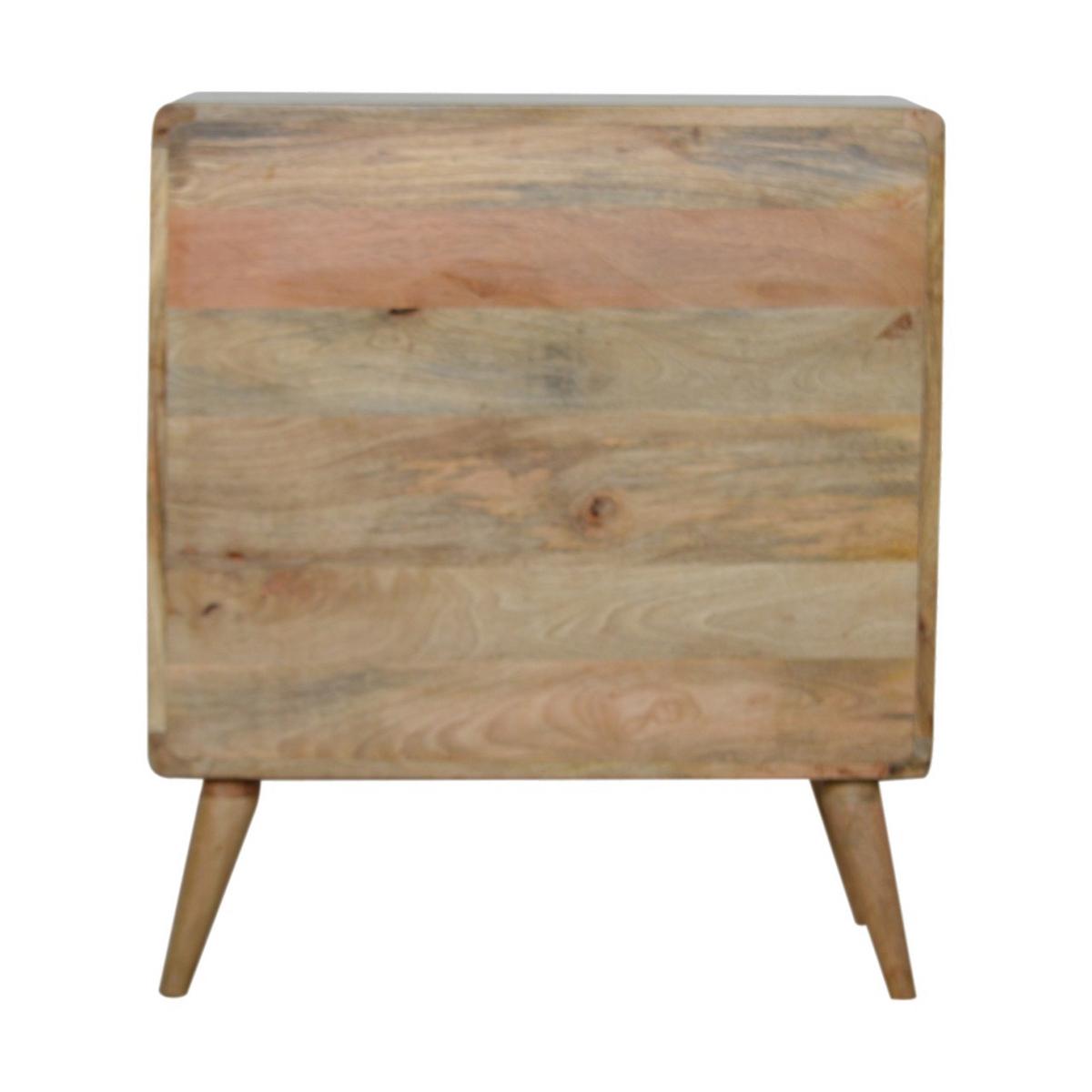 KOMMODE 3-Schubladen, Beige - Messingfarben/Braun, Holz/Metall (70/80/35cm) - Artisan Furniture