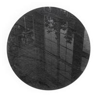 GLASPLATTE für Kamin Ø 70 cm - Schwarz, Glas (70/70/0.4cm) - TULUP