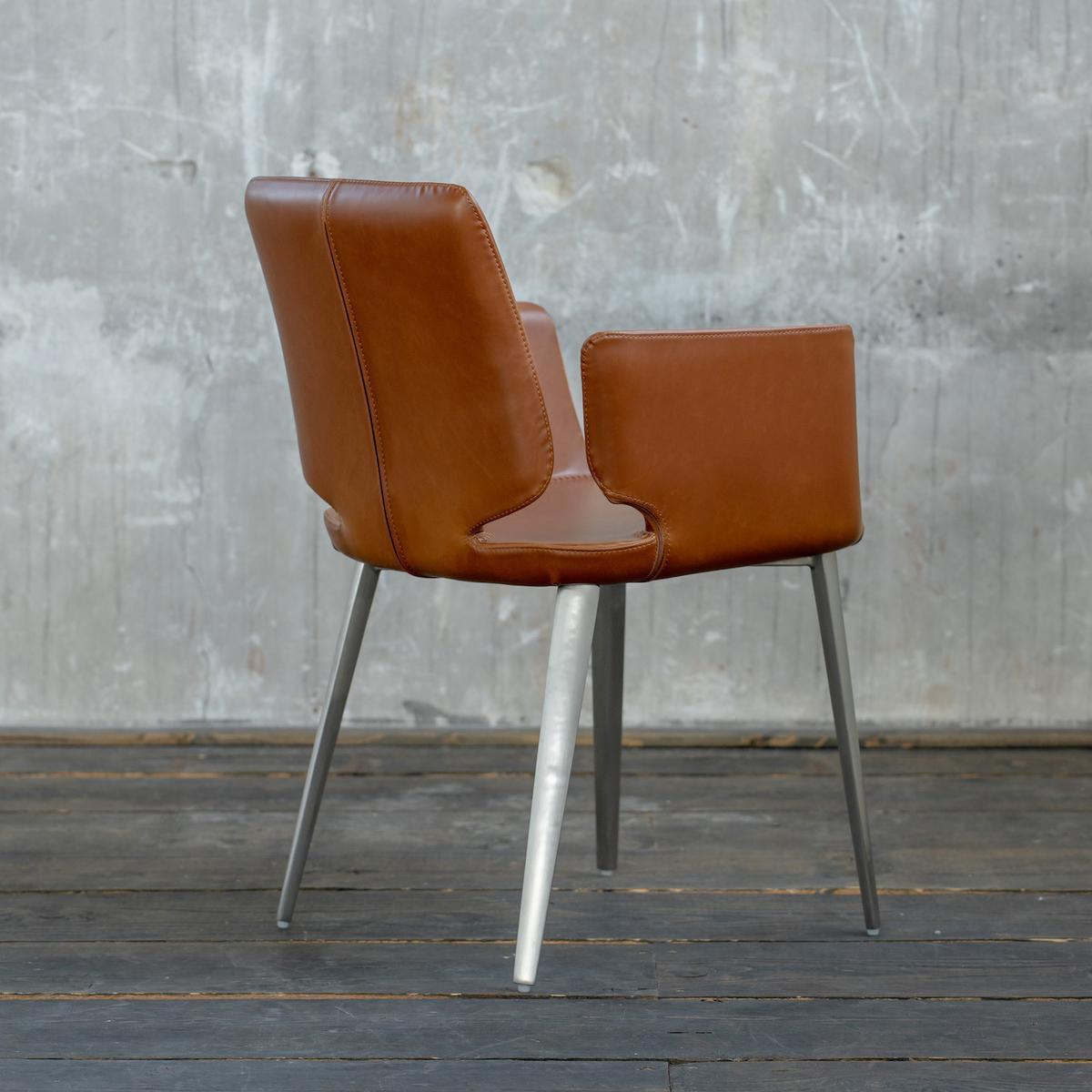 STUHL HAMA Braun Kunstleder - Braun, Leder (56/82/55cm) - KAWOLA