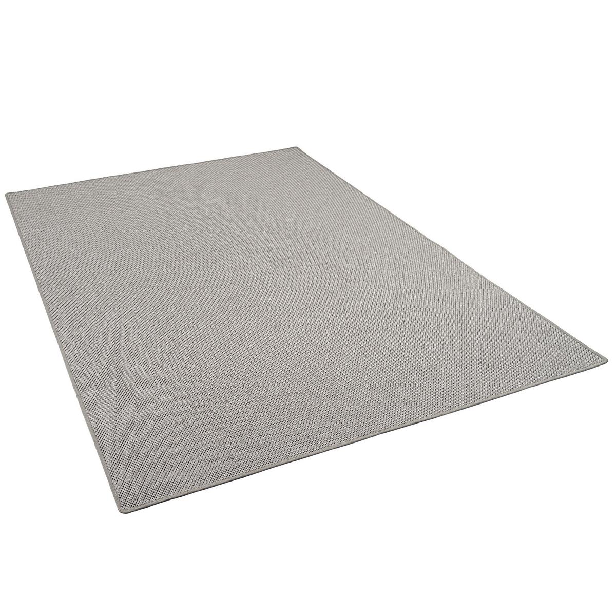 FLACHGEWEBE NATUR TEPPICH BENTZON - Silberfarben, Textil (100/100cm) - Snapstyle