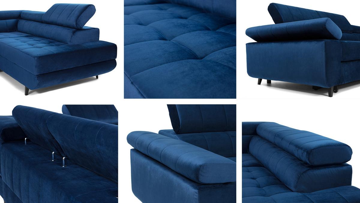 ECKSOFA Nord, Seite: Links - Creme/Schwarz, Holz/Textil (264/203cm) - MIRJAN24
