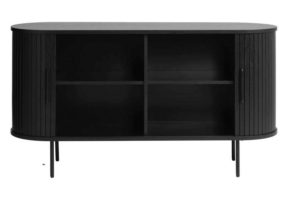 SIDEBOARD Gativel Schwarz - Schwarz, Holzwerkstoff/Kunststoff (140/76/45cm) - Selsey