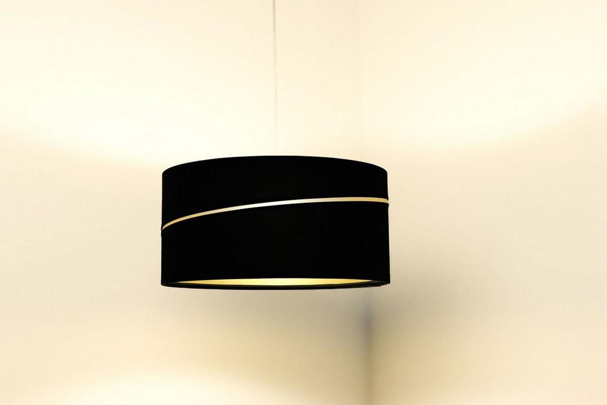 HÄNGELEUCHTE Gold 50/25 cm - Goldfarben/Schwarz, Kunststoff (50/0.4/25cm) - ONZENO