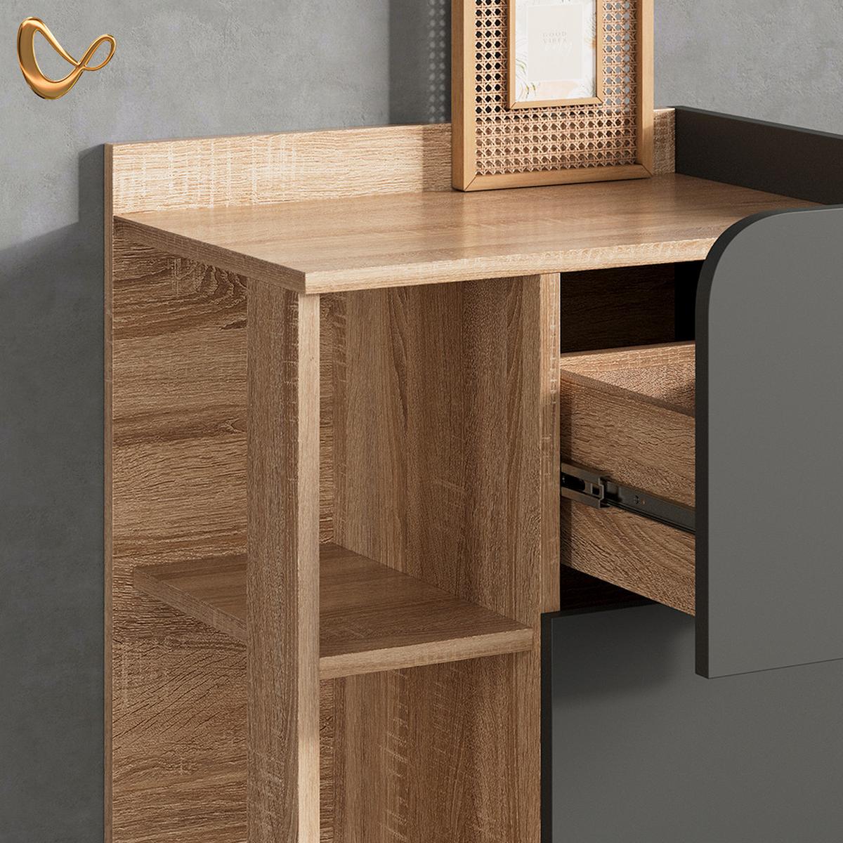 BADMÖBEL-SET Marano Anthrazit 6 Teile - Anthrazit, Holzwerkstoff (60/65/35cm) - Livinity®