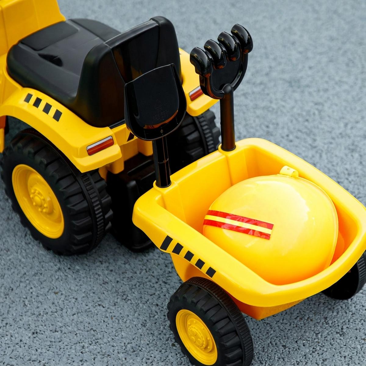 KINDER-SITZBAGGER Kunststoff Metall Gelb - Gelb, Kunststoff (91/29/44cm) - AIYAPLAY
