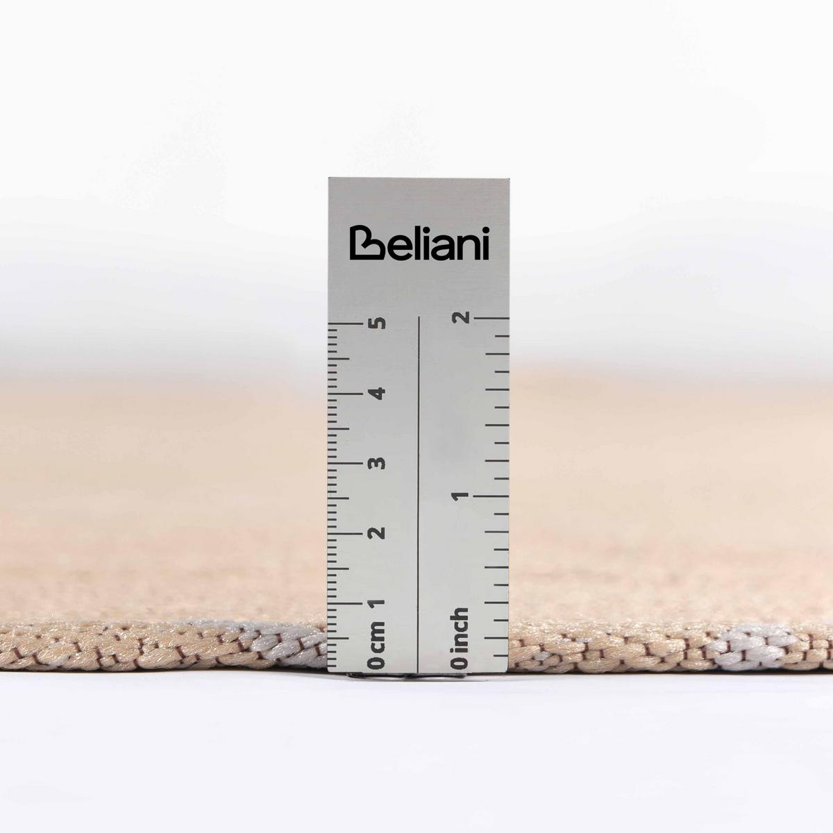 OUTDOORTEPPICH Beige 120 cm Mosore - Beige/Weiß, Kunststoff (120/120cm) - Beliani