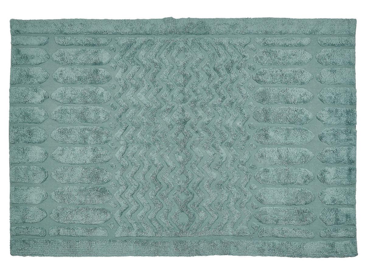 KURZFLOR-TEPPICH Sirnak 200/140 cm - Grün, Textil (140/200cm) - Beliani