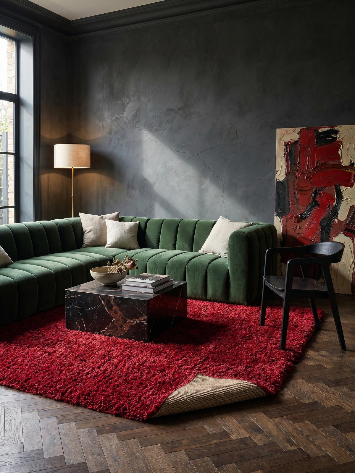 HOCHFLORTEPPICH RHEIN, einfarbig, aus Polypropylen, Rot, 200 x 290 cm - Rot, Textil (290/200cm) - KADIMA DESIGN