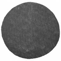 SHAGGY-TEPPICH Demre 140/140 cm - Grau, Kunststoff (140/140cm) - Beliani