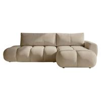 ECKSOFA Mitto O, Seite: Rechts - Hellbraun/Schwarz, Holz/Kunststoff (285/172cm) - MIRJAN24