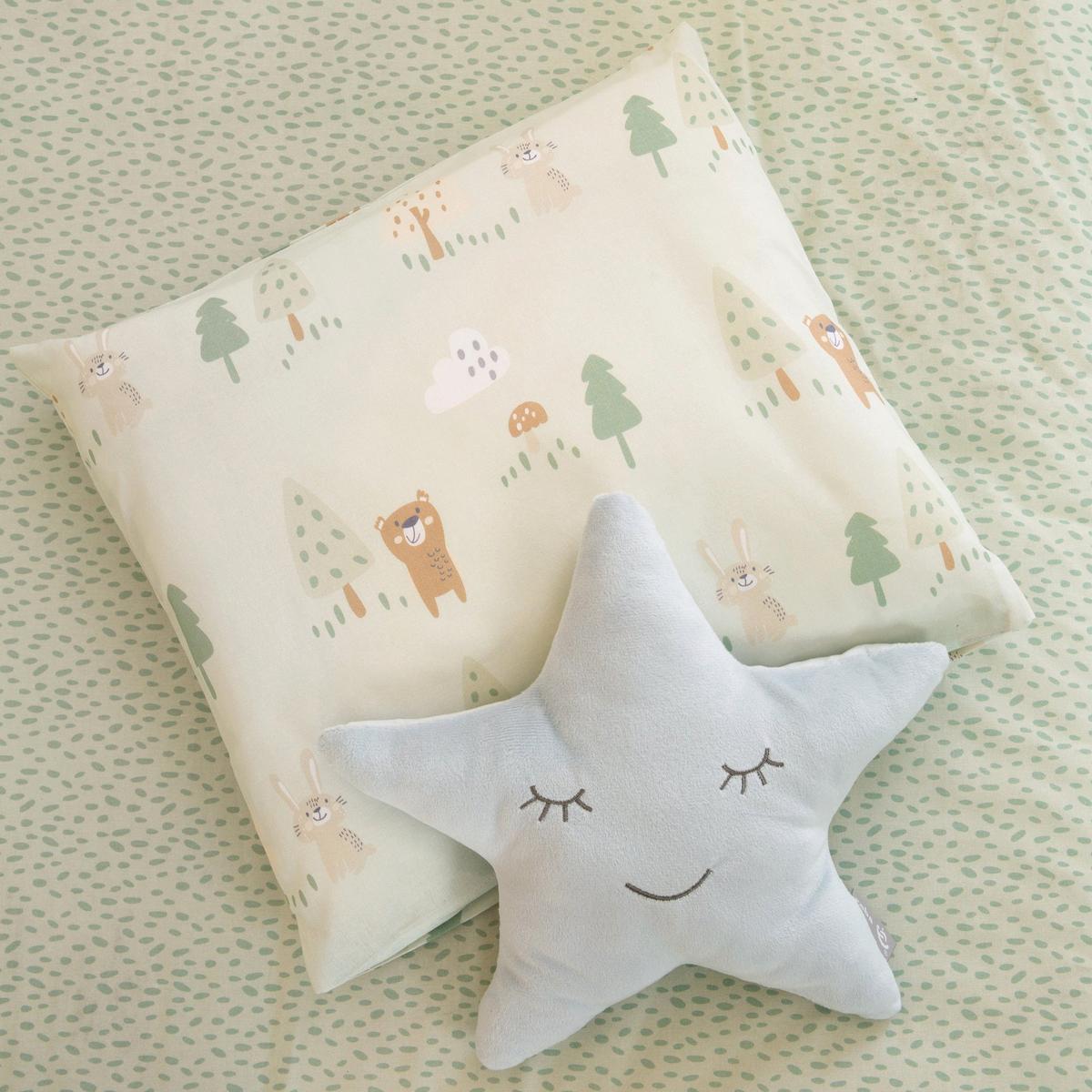 KINDERBETTWÄSCHE Woodland Buddies 80 x 80 cm - Grün, Textil (80/80cm) - Roba
