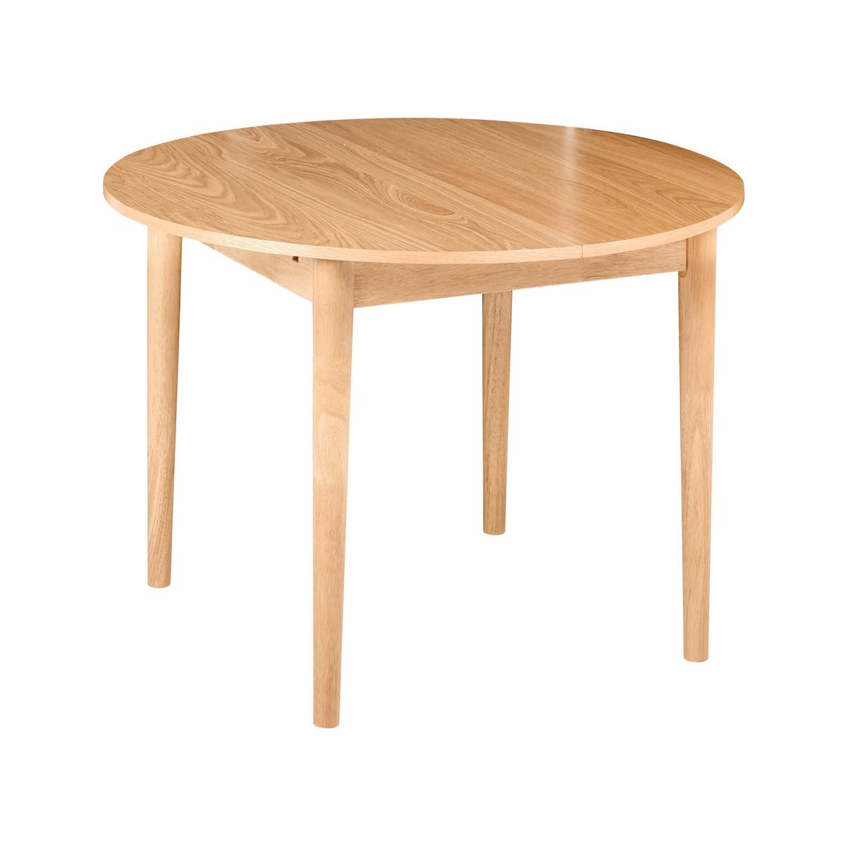 ESSTISCH ausziehbar Helle Eiche 107-137/107 cm Echo - Hellbraun, Holzwerkstoff (107/107/76cm) - Beliani