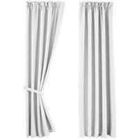 VORHANG 2ER SET NEWYORK HxB 225x140 cm Weiß - Weiß, Textil (140/225cm) - Gardinenbox