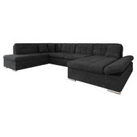 ECKSOFA Bergen, Seite: Rechts - Anthrazit/Silberfarben, Holz/Textil (345/76/205cm) - MIRJAN24