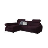 ECKSOFA Schlafsofa Anton Xs In Esito - Violett, Holzwerkstoff/Textil (260/170cm) - Fun Möbel