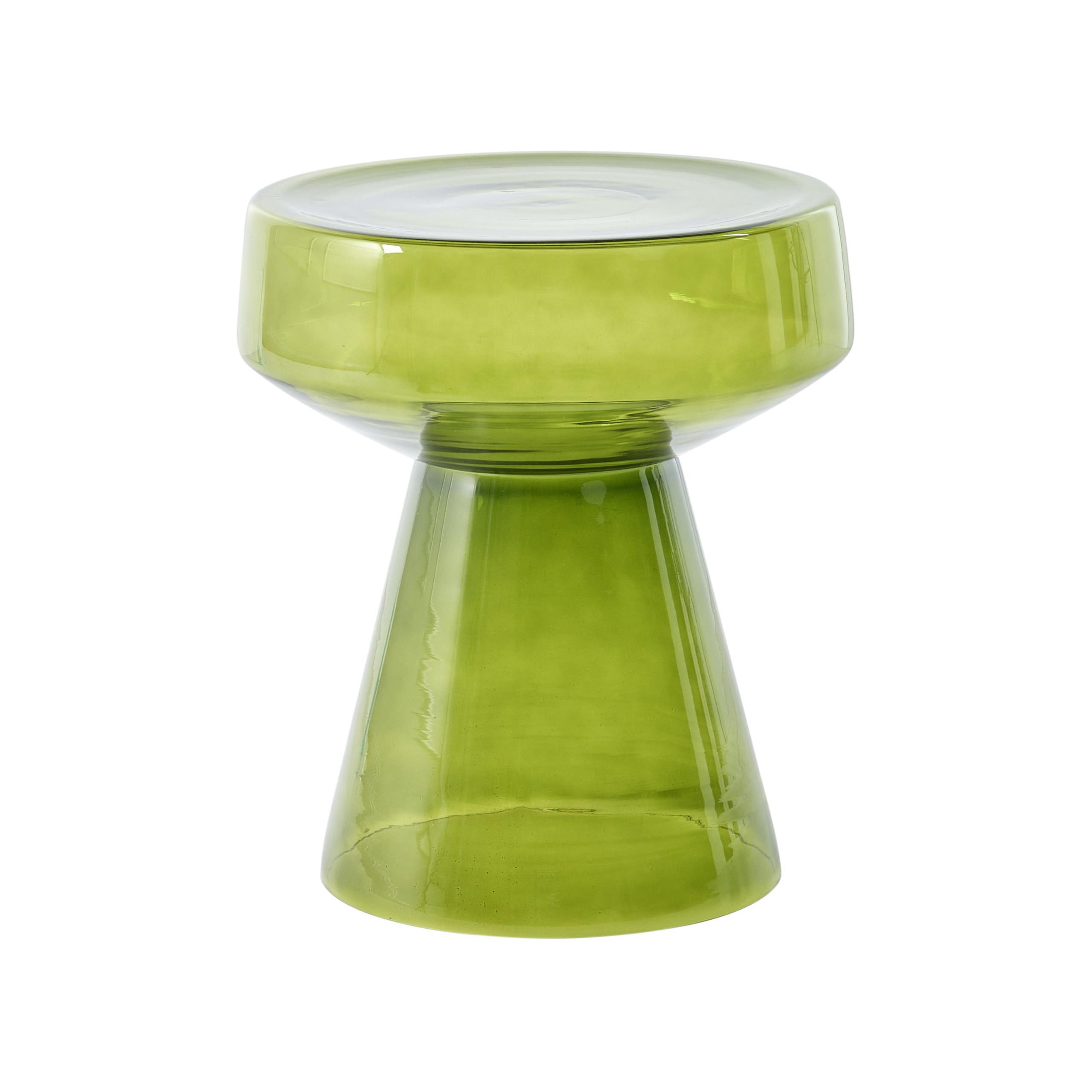 BEISTELLTISCH Glas Grün Laguna - Grün, Glas (37/37/43cm) - Beliani