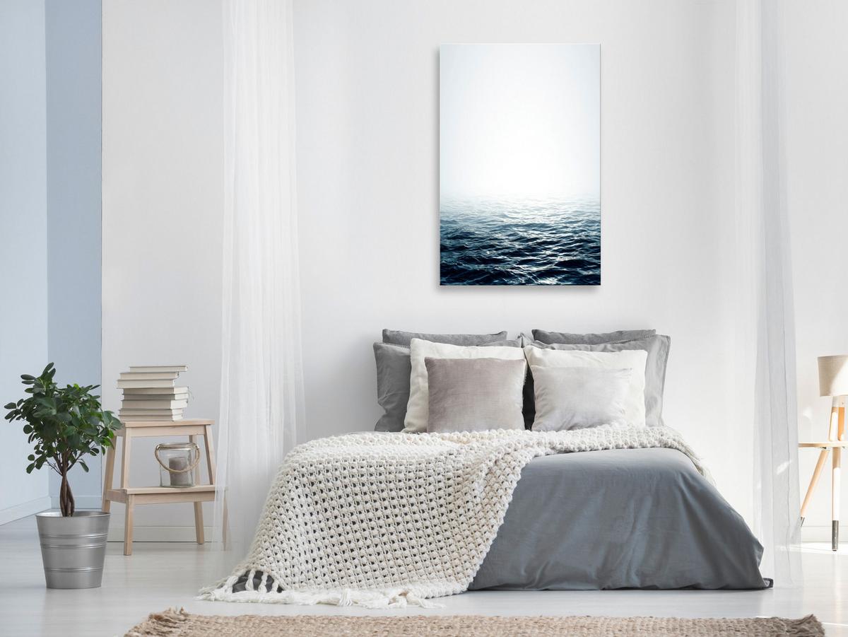KUNSTDRUCK Grau 40/60 cm - Grau/Grün, Textil (40/60cm) - KUNSTLOFT