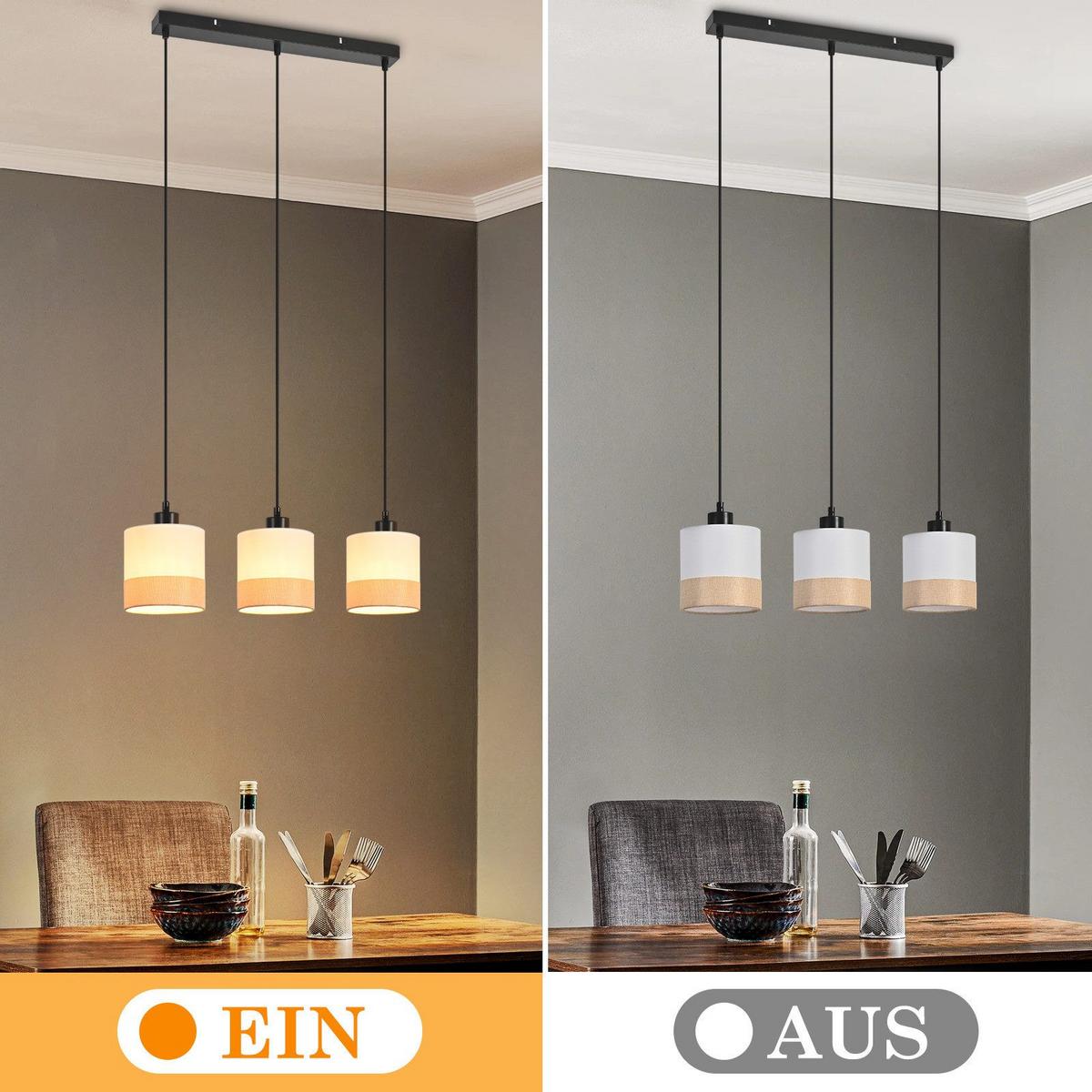 PENDELLEUCHTE BEATRICE Ⅲ 48/5/120 cm - Weiß, Metall (48/5/120cm) - Nettlife