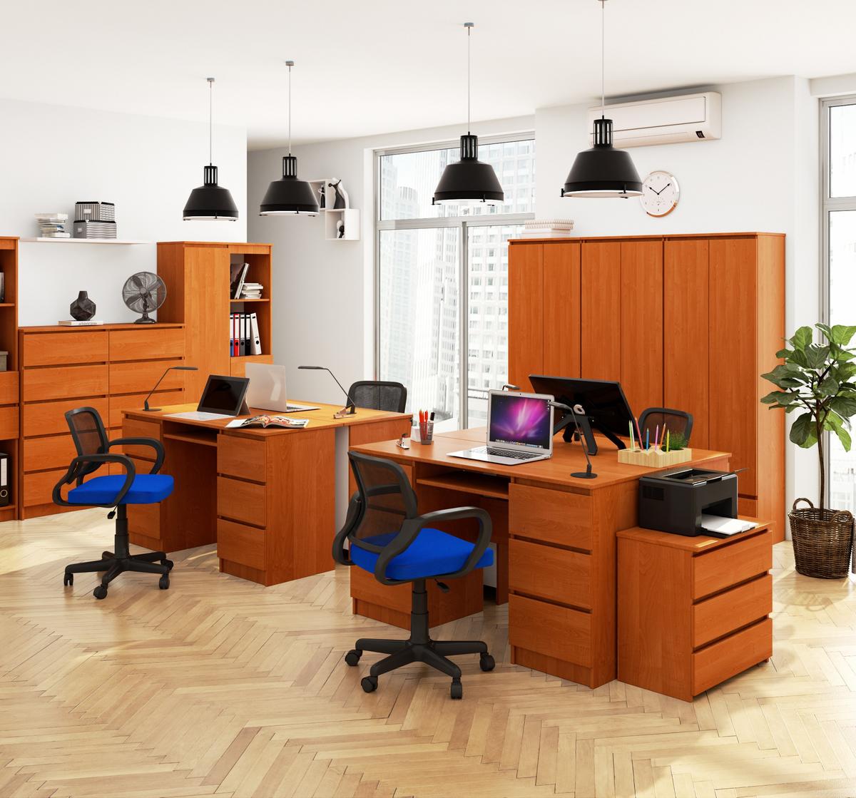 SCHREIBTISCH Erlefarben 77/135/50 - Erlefarben, Holzwerkstoff (155/85/77cm) - RAUMHIRSCH FURNITURE