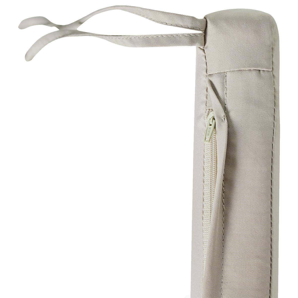 GARTENSTUHLKISSEN 8er-Set Taupe 46/46 cm Sassari Premium - Taupe, Textil (46/5/46cm) - Beliani