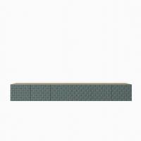 LOWBOARD ROVA 300/41/40 cm, Hängender TV-Schrank Eiche Artisan / Grün - Eiche Artisan/Grün, Holzwerkstoff (300/41/40cm) - MASSENO