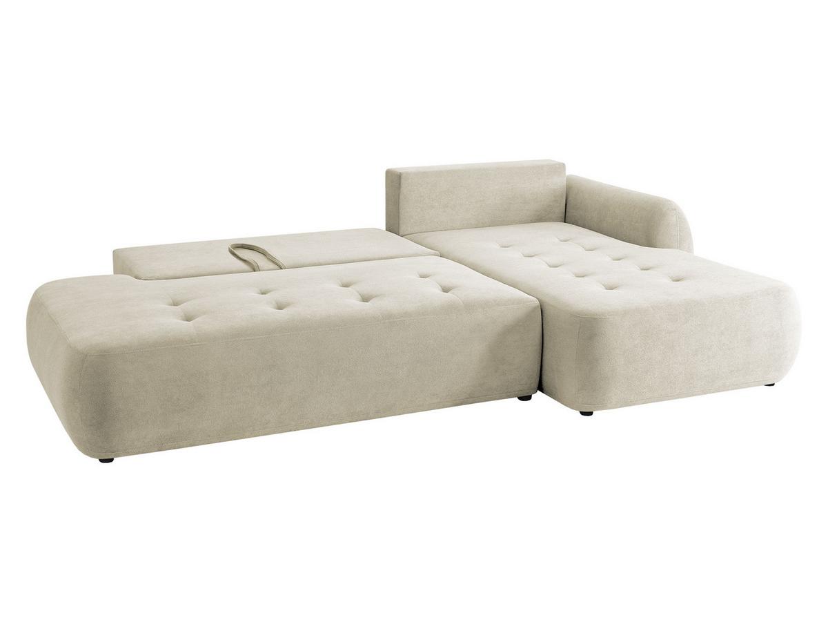 ECKSCHLAFSOFA Bueno I, Seite: Links - Hellgrau/Schwarz, Holz/Textil (300/185cm) - MIRJAN24
