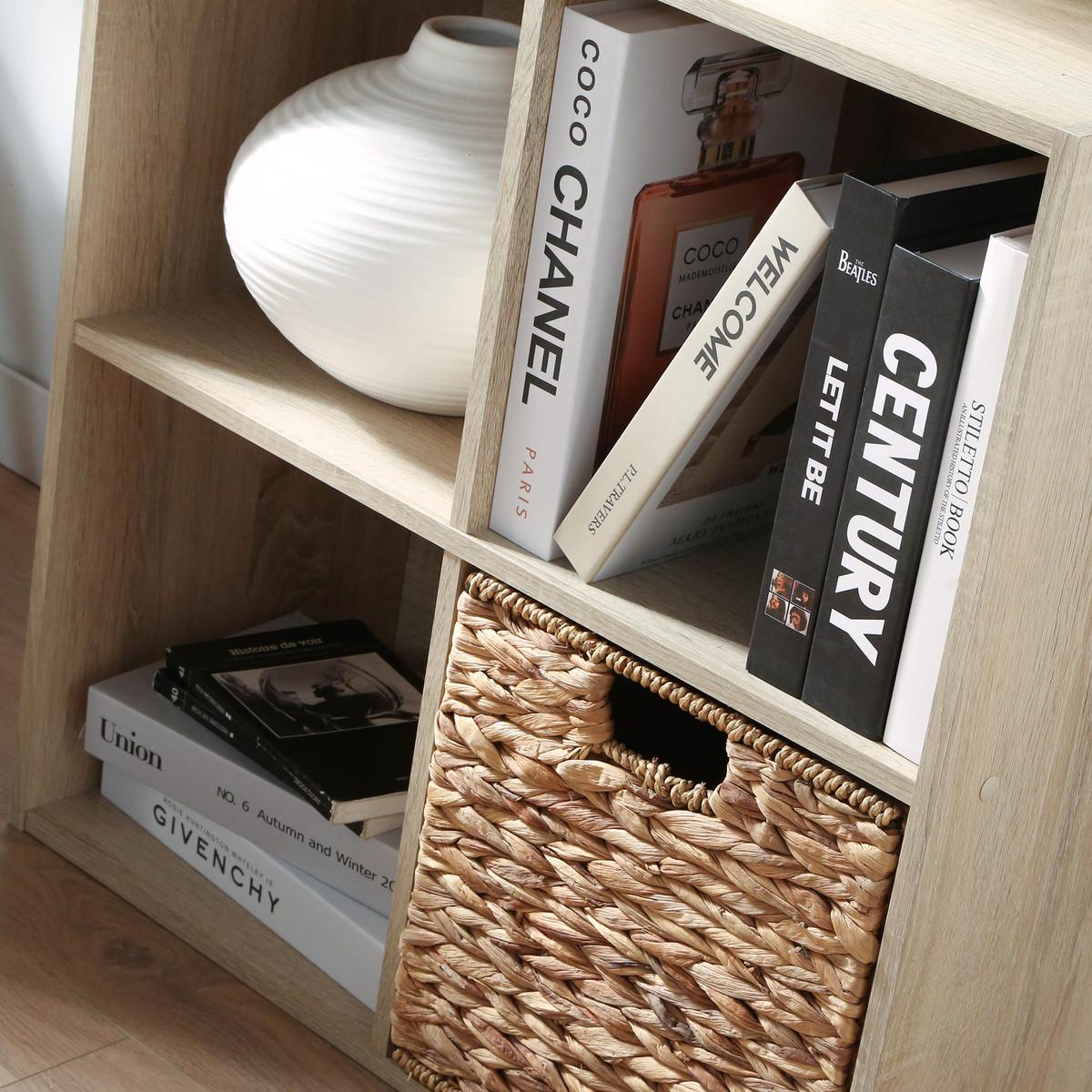 REGALMÖBEL mit 4 Fächern 29,5/61,5/29,5 cm - Eichefarben, Holzwerkstoff (61.5/61.5/29.5cm) - Calicosy
