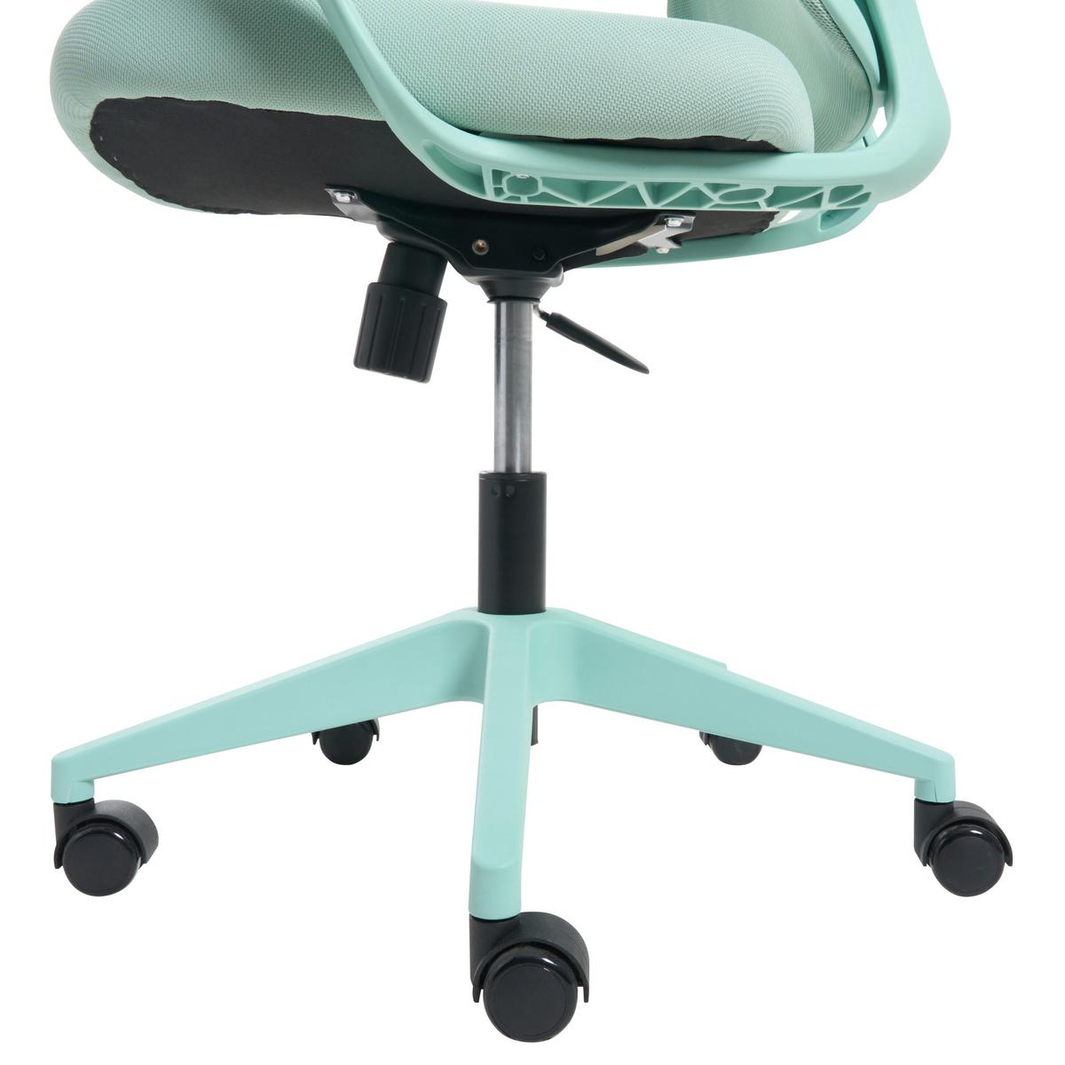 BÜROSTUHL Mintgrün Luma - Mintgrün, Textil (60/98/60cm) - Beliani