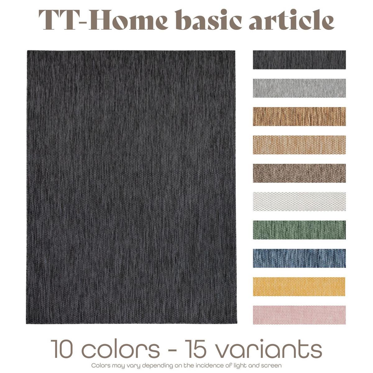 OUTDOORTEPPICH Anthrazit 160 x 220 cm - Anthrazit, Kunststoff (160/220cm) - TT Home