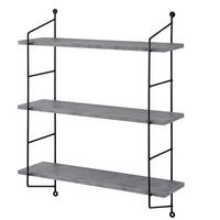 WANDREGAL Ösel - Grau, Metall (48/63.5/15cm) - [en.casa]