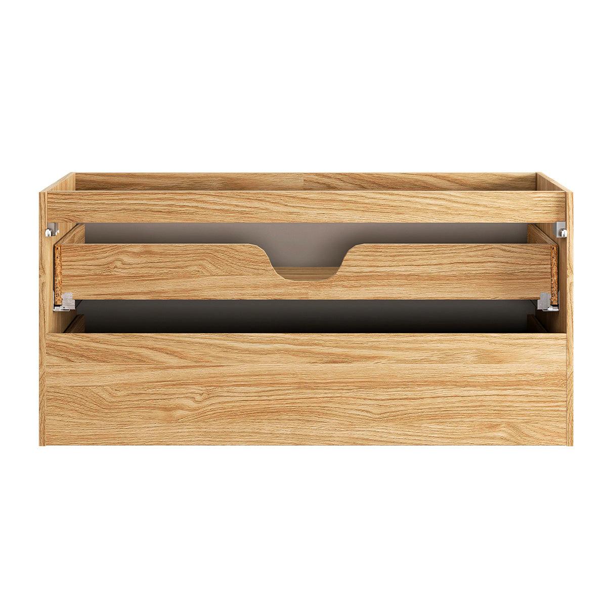WASCHTISCHUNTERSCHRANK 120cm Elora Beige und Holz - Braun, Holzwerkstoff (120/57/46cm) - Petits-meubles