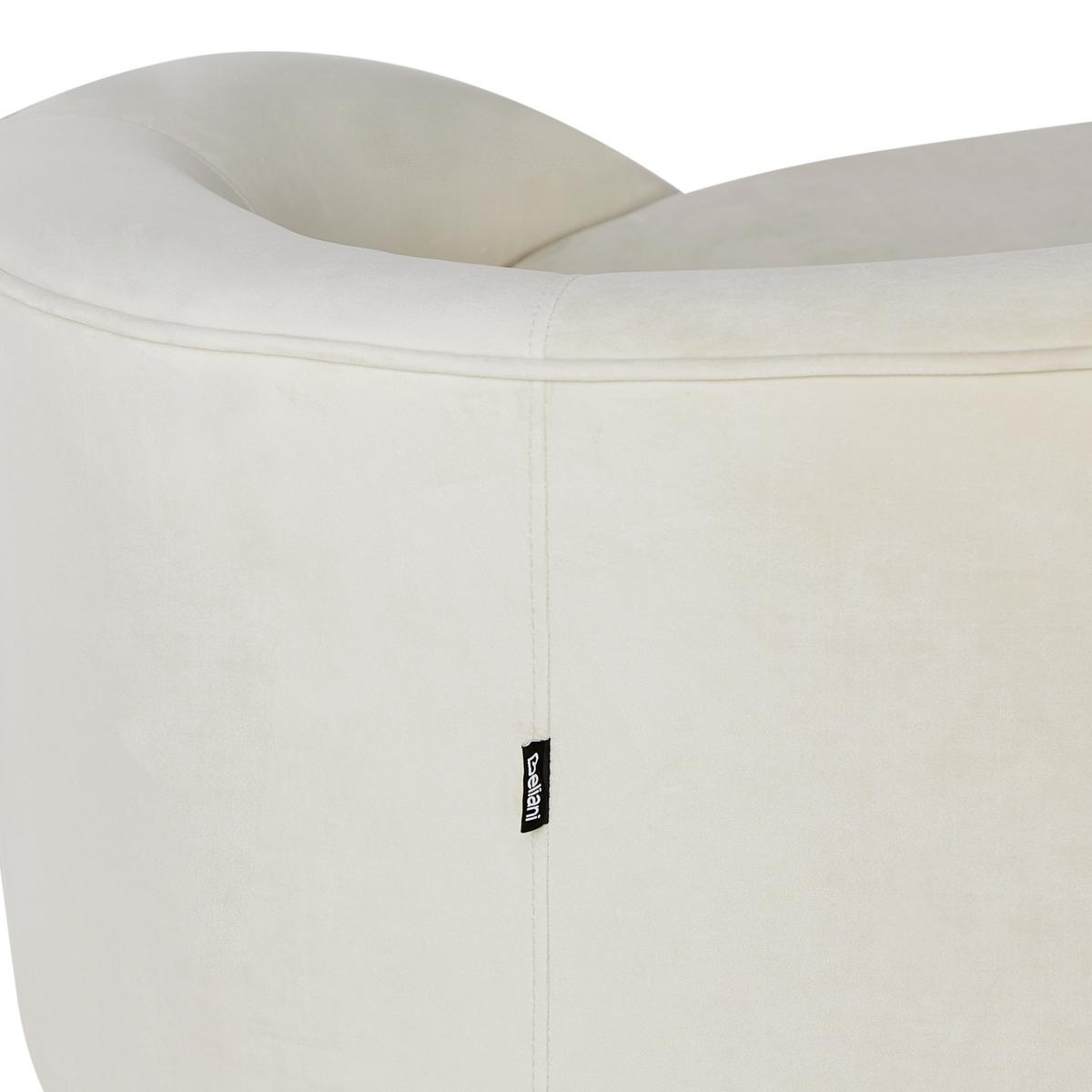 SOFA 3-Sitzer Beige Savar - Beige, Textil (183/75/85cm) - Beliani
