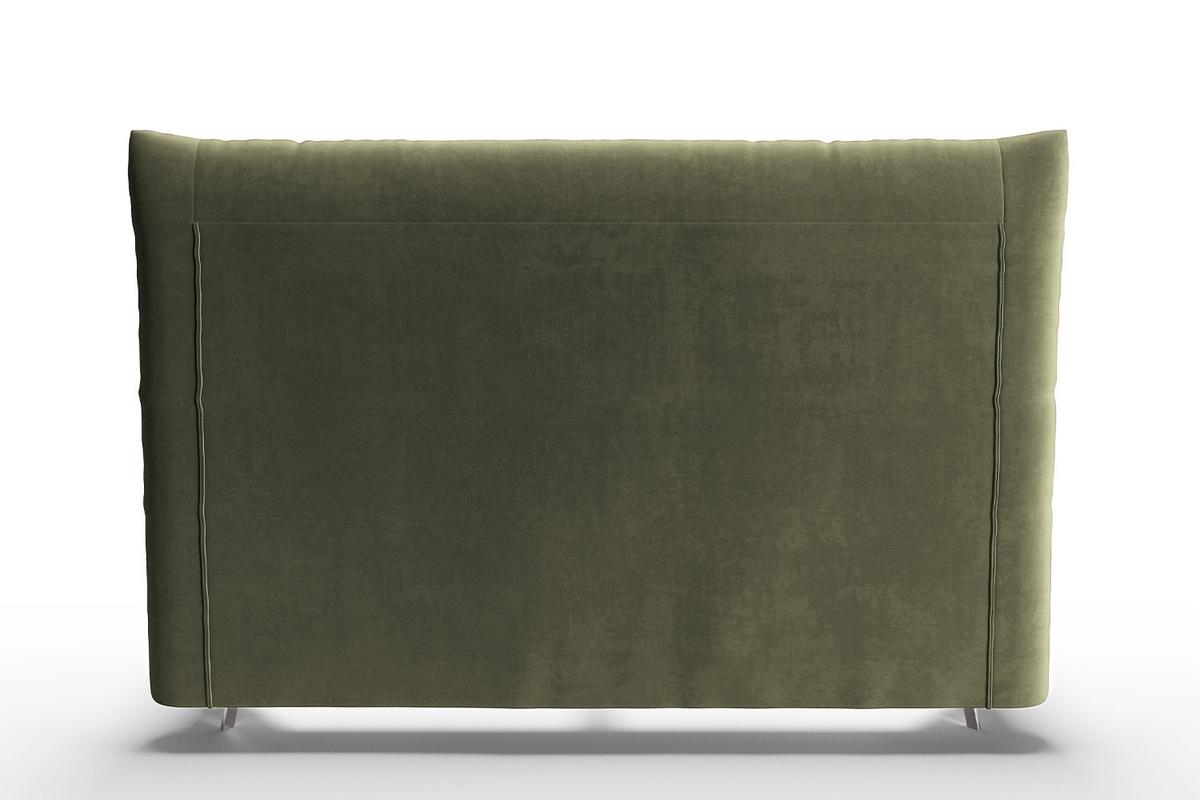 POLSTERBETT ANNY Grün Velvet - Olivgrün/Grün, Textil (160/200cm) - KAWOLA
