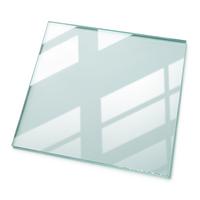 TISCHPLATTE 50 x 50 cm Transparente Glasplatte - Transparent, Glas (50/50/0.4cm) - TULUP
