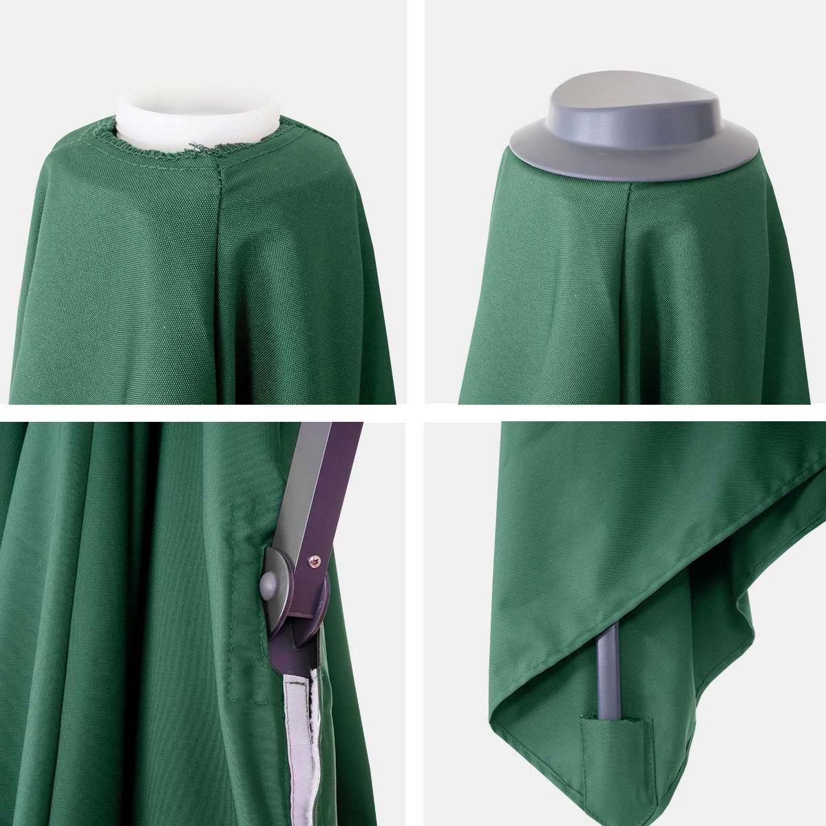 ERSATZ-BEZUG FÜR SCHIRM Dunkelgrün - Dunkelgrün, Textil (295/395cm) - MCW