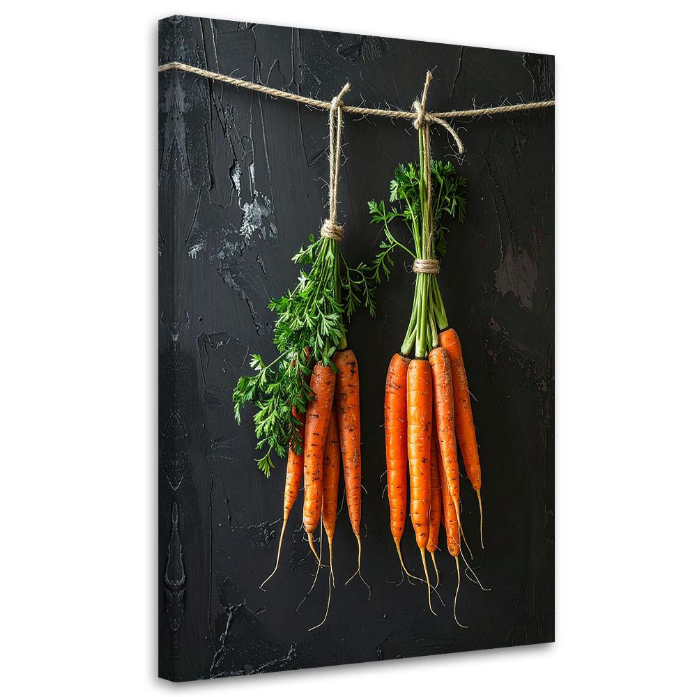 LEINWANDBILD Essen & Trinken 40x60cm - Orange, Textil (40/60cm) - Feeby